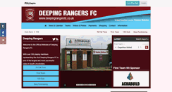 Desktop Screenshot of deepingrangersfc.co.uk